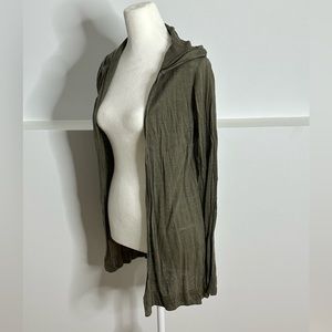 Hooded Olive Cardigan
